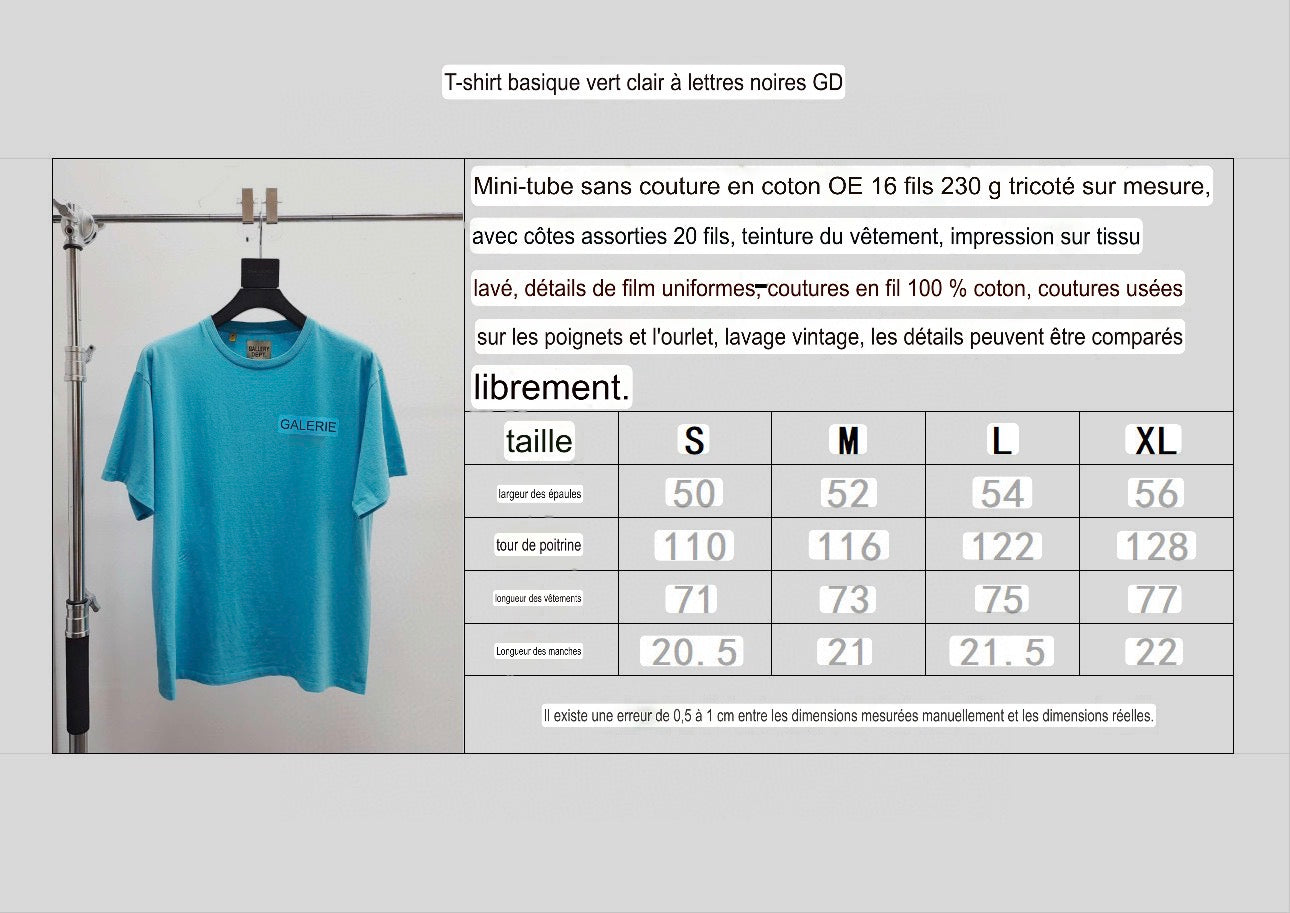 T shirt Gallery blue / black