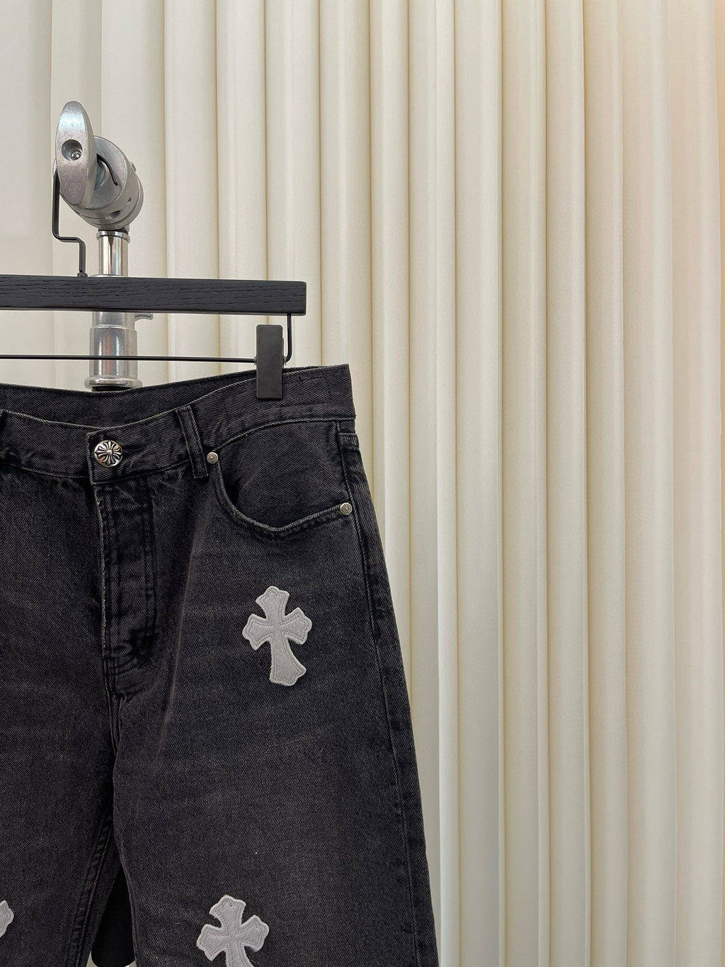 Jean Chrome noir / grey croix