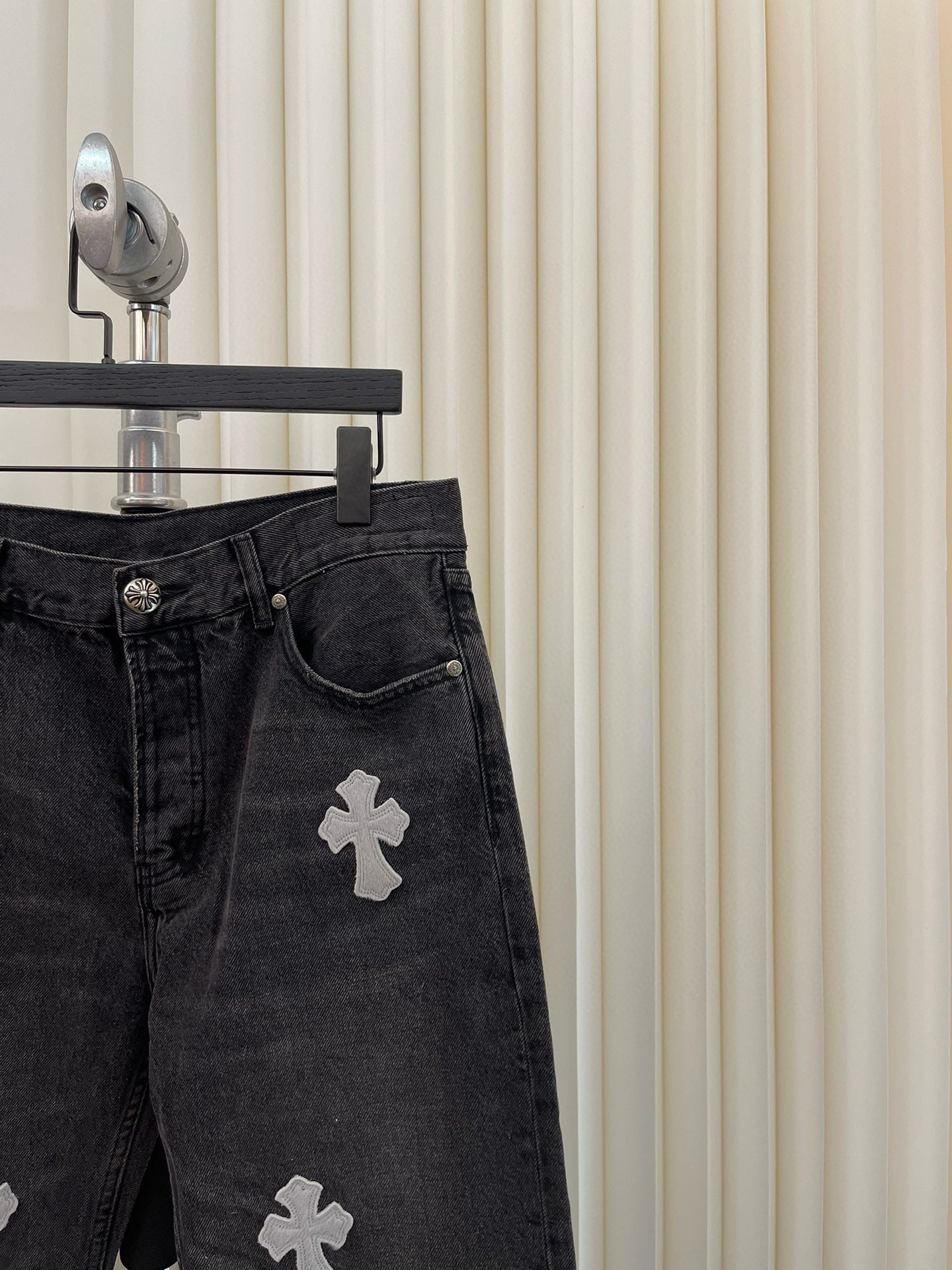 Jean Chrome noir / grey croix