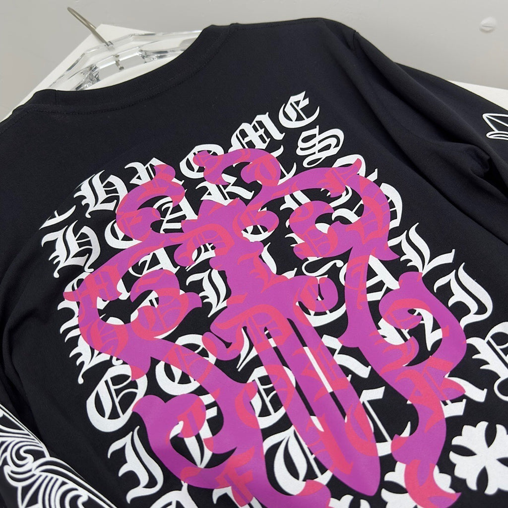 T shirt  Chrome Black Rosé sleeve