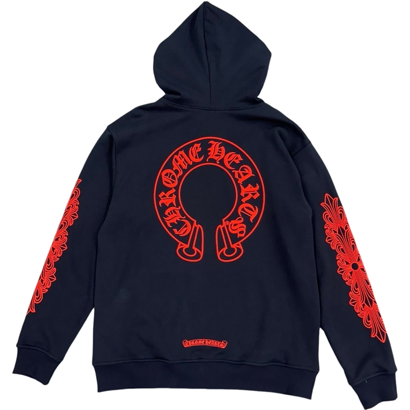 Sweat chrome noir / rouge