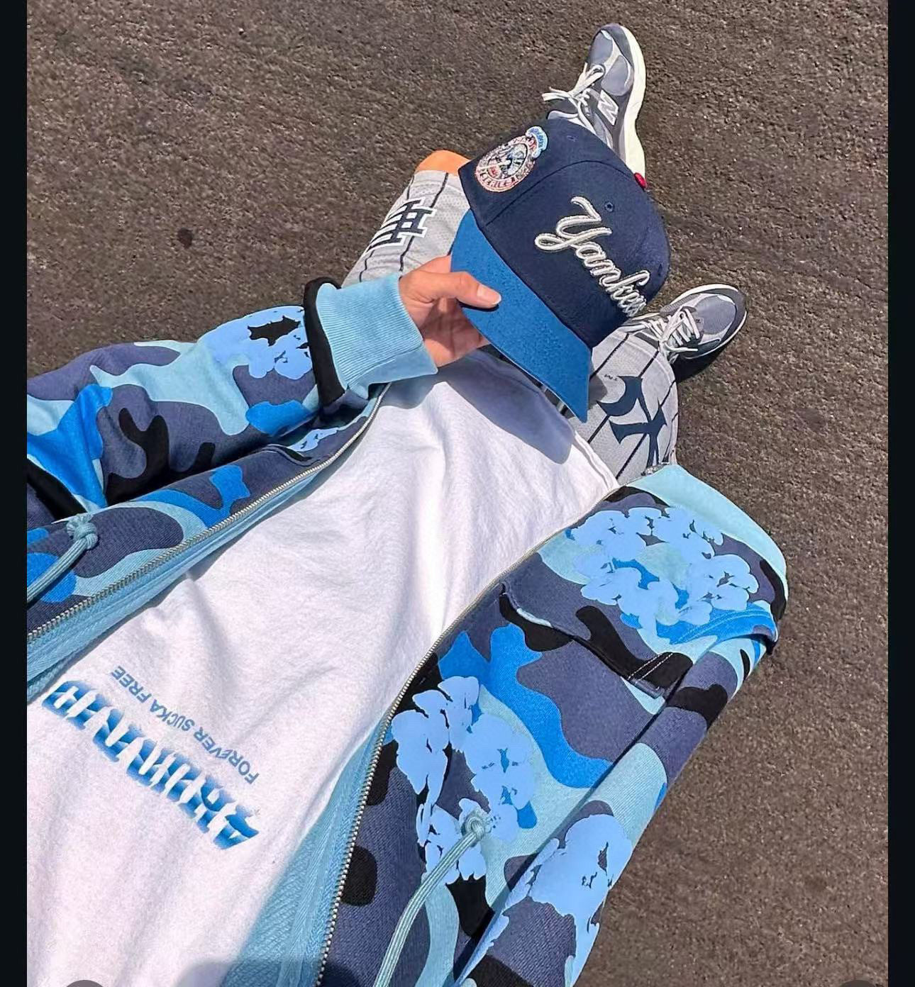 Sweat DENIM.Trs Blue  millitary