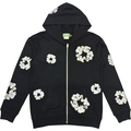 Gilet zippé D.tears black & white brillant