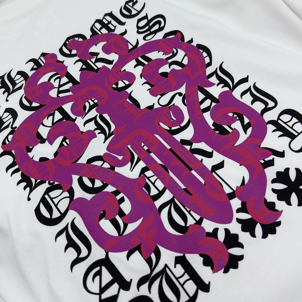 T shirt Chrome White  Rosé sleeve