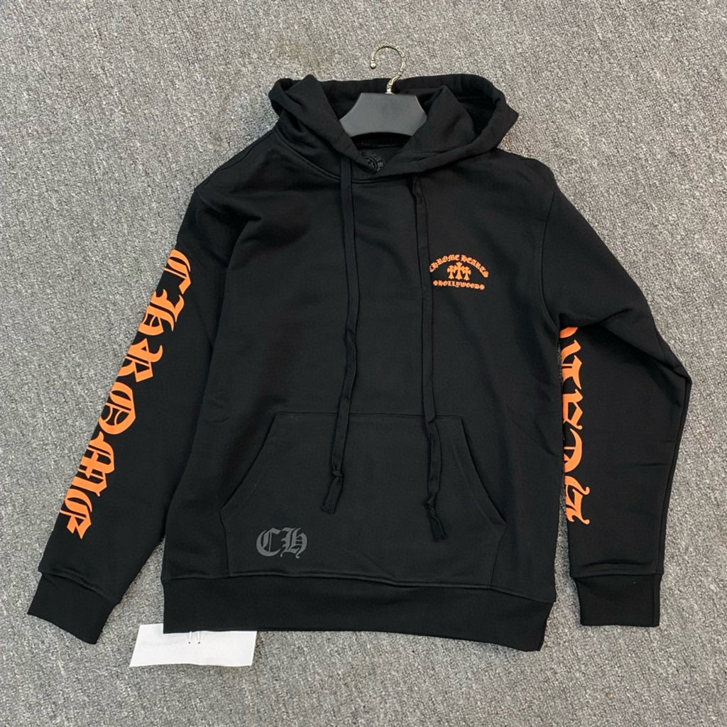 Sweat chrome noir / Orange Citrouille
