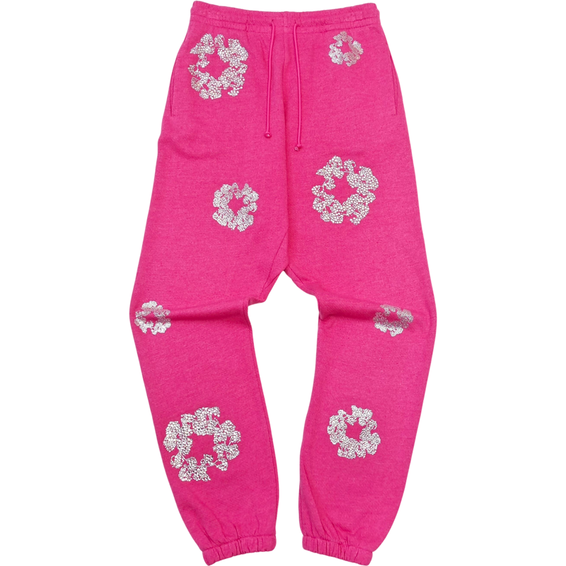 Pantalon Denim.Trs pink Grey flow