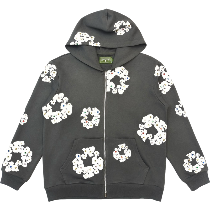 Gilet D.tears Grey foncé motif Kapok