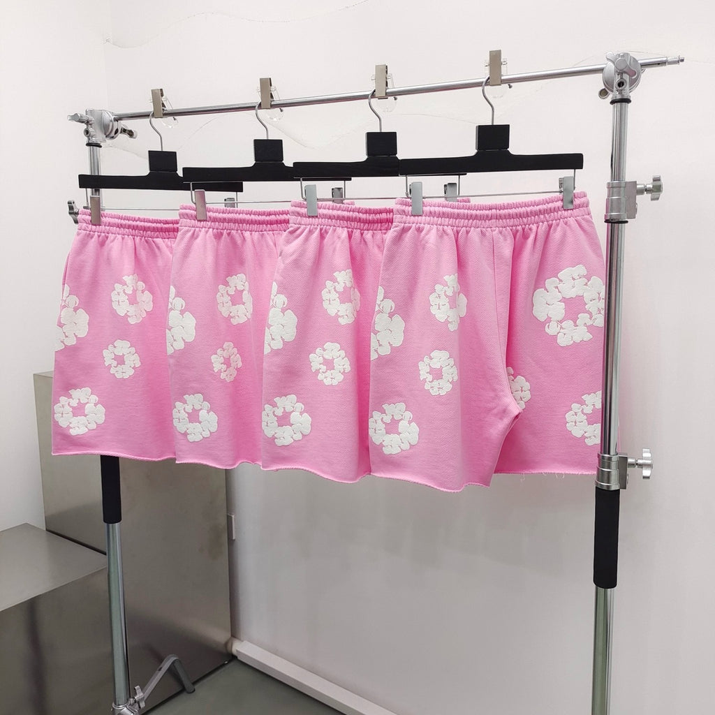 Short Denim . Trs rose