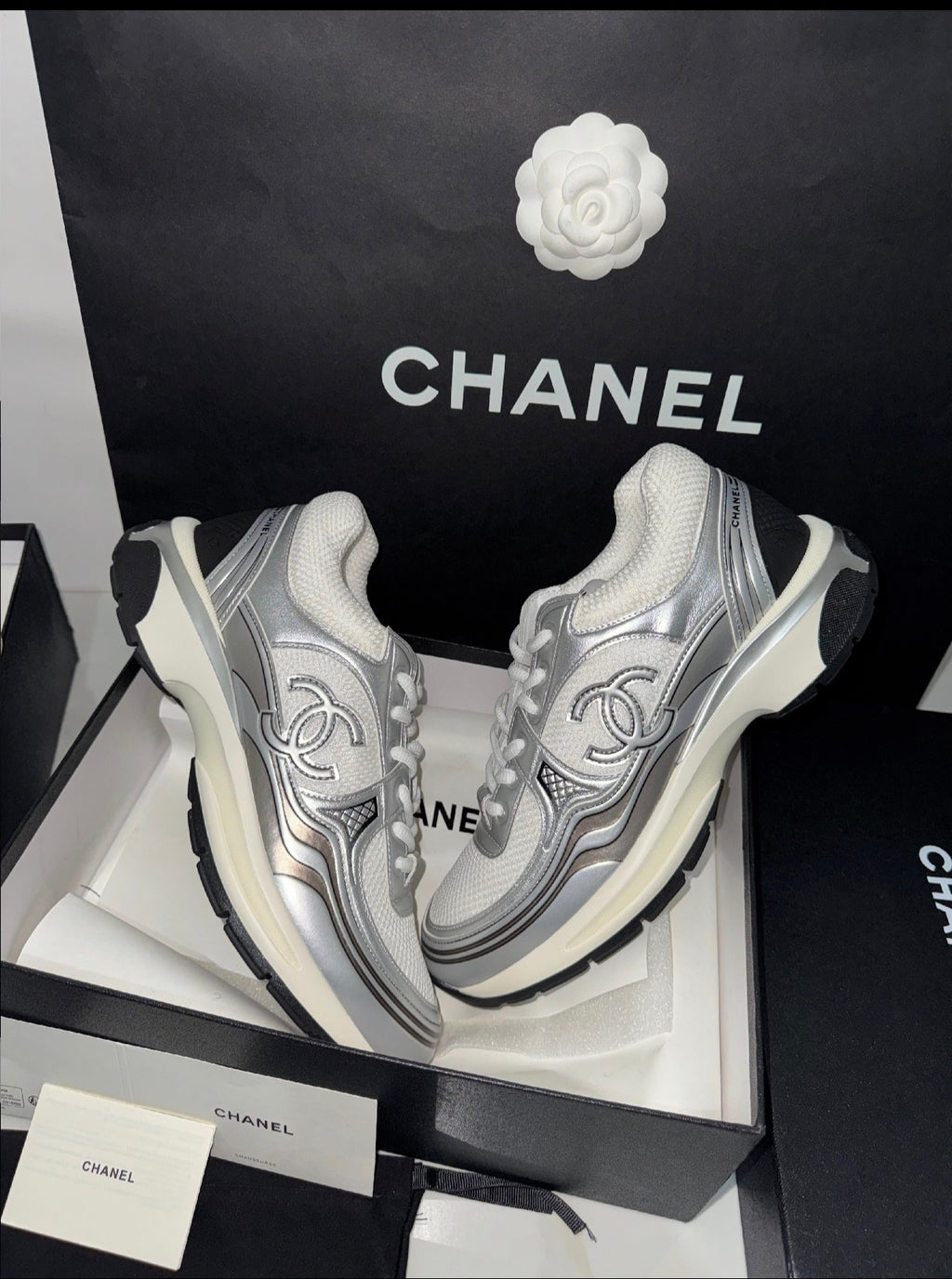 Sneakers Chnl  Argenté V3S