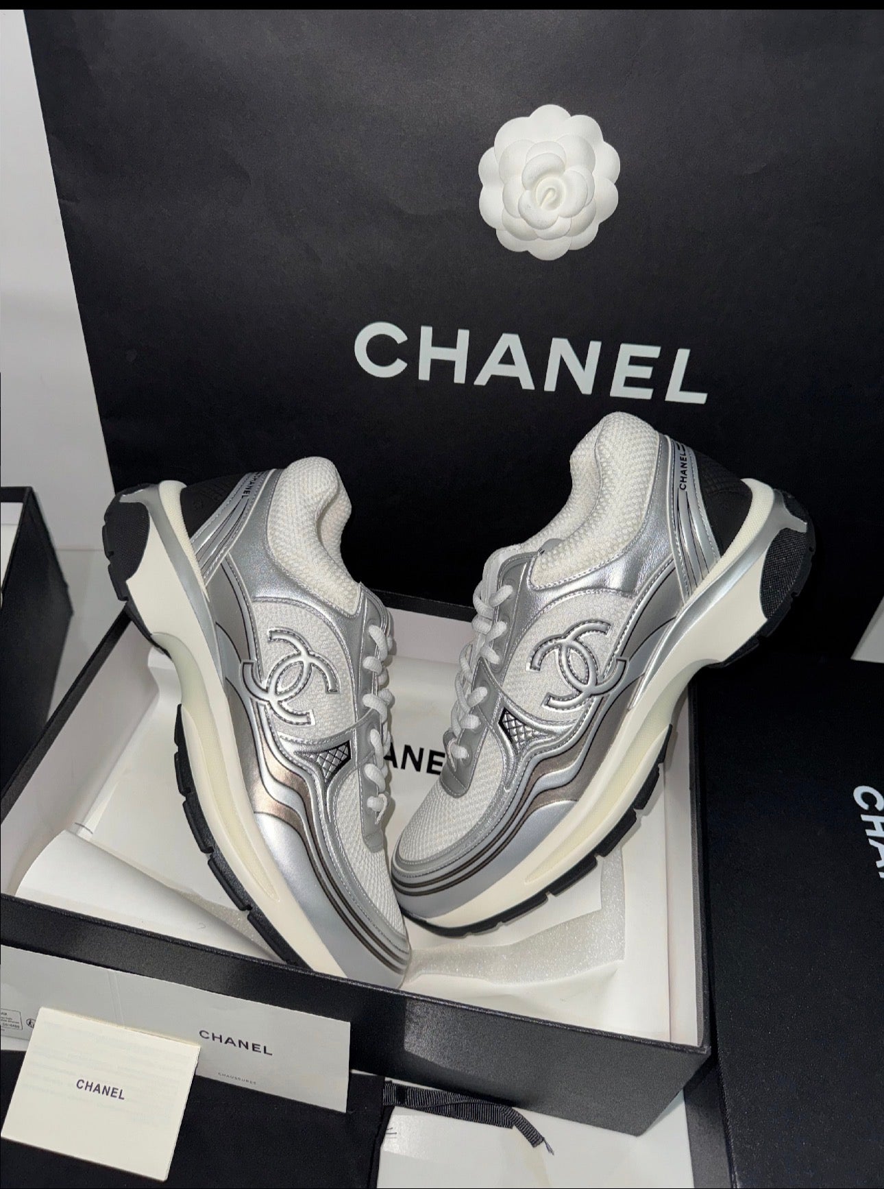Sneakers Chnl  Argenté V3S