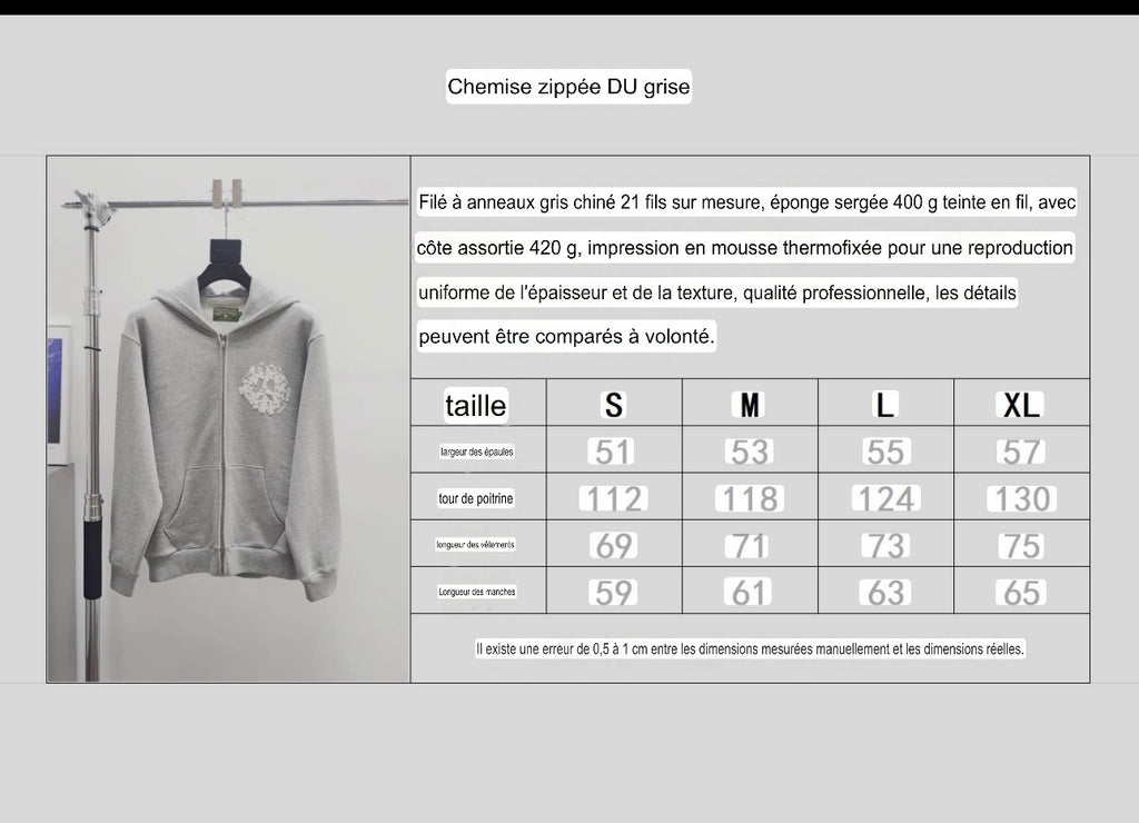 Gilet zippé D.tears grise