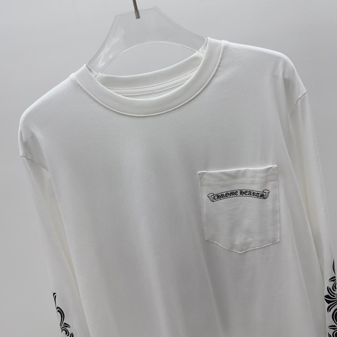T shirt Chrome White  Rosé sleeve