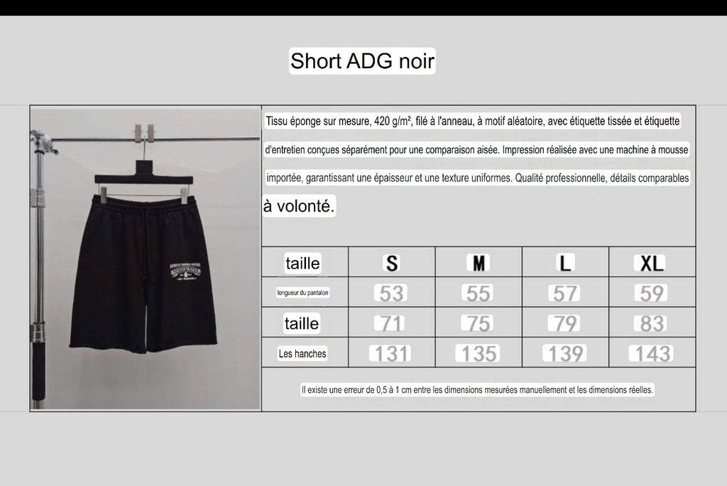 Short Denim.Trs black ADG