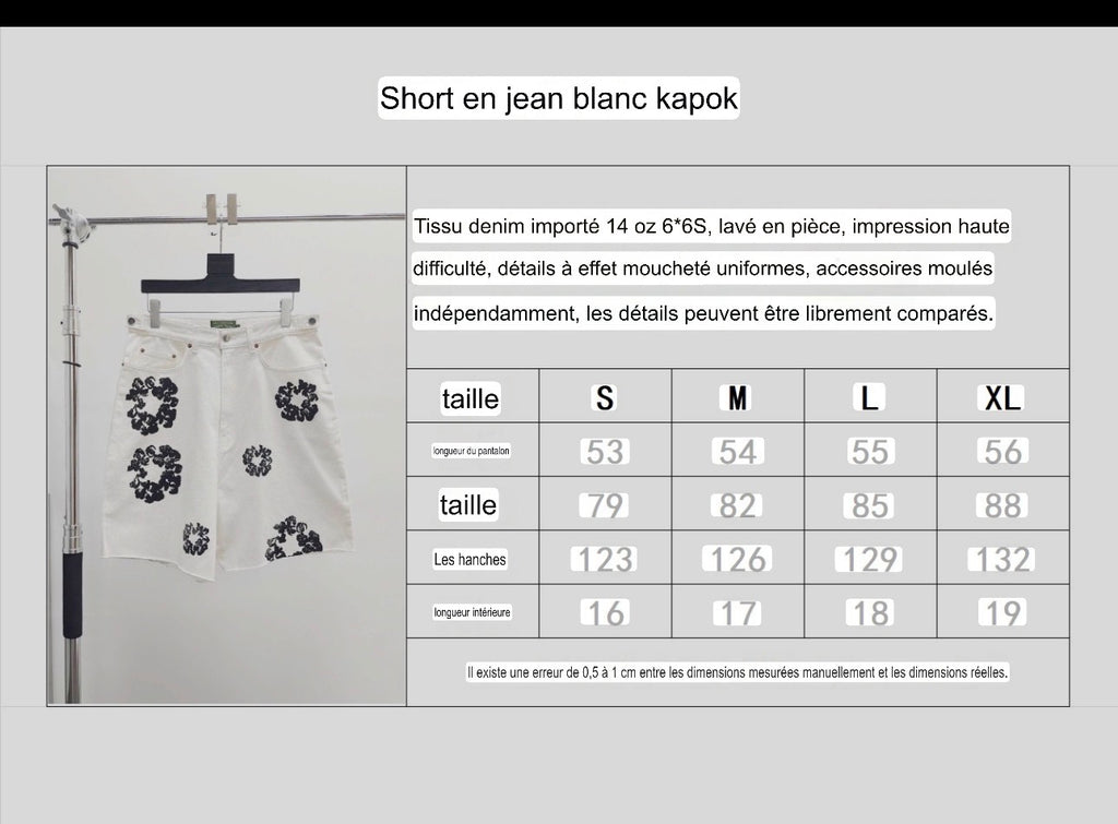 Short Denim.Trs jean Kapok