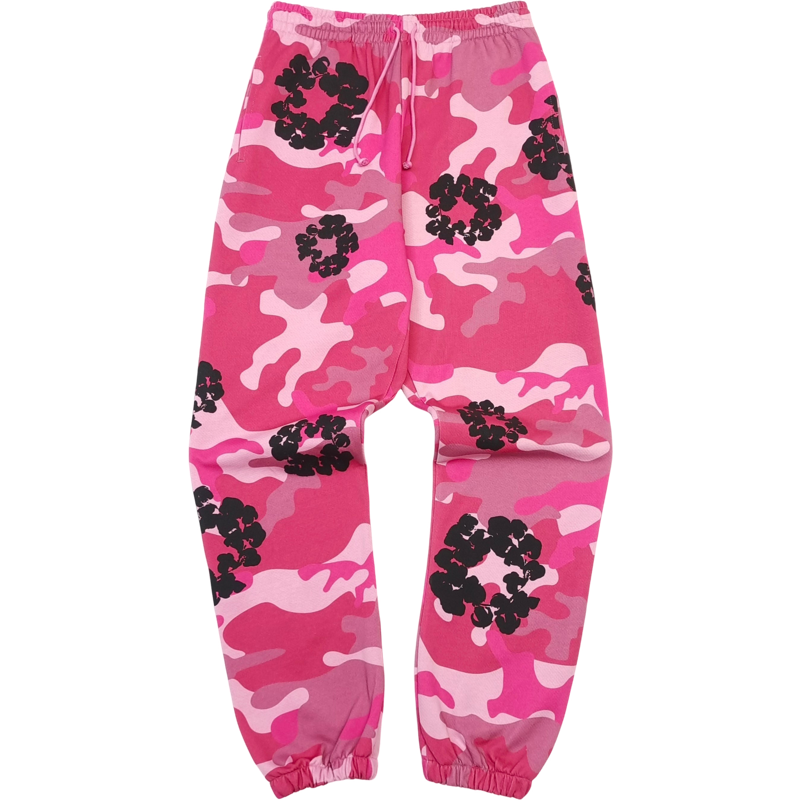 Pantalon Denim.Trs pink Flowers