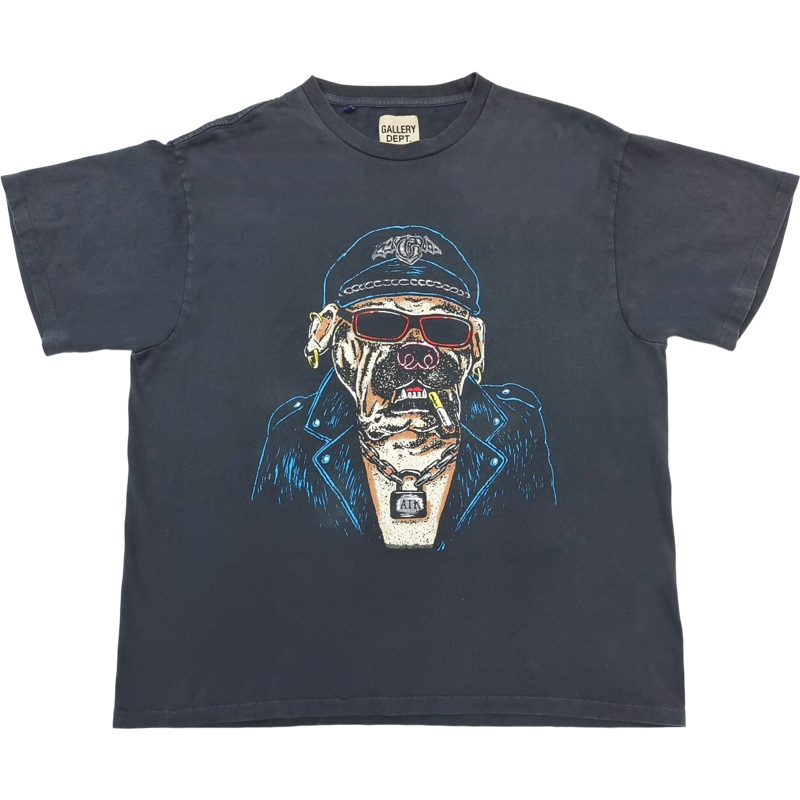 T shirt noir Dog  GALLERY