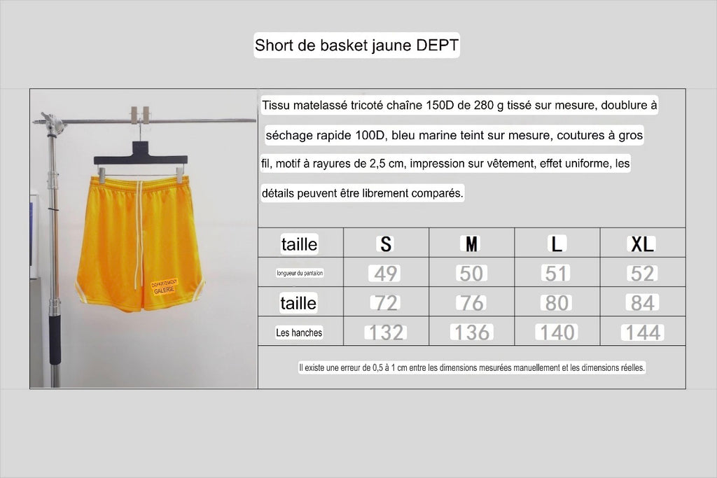 Short de basket jaune Gallery