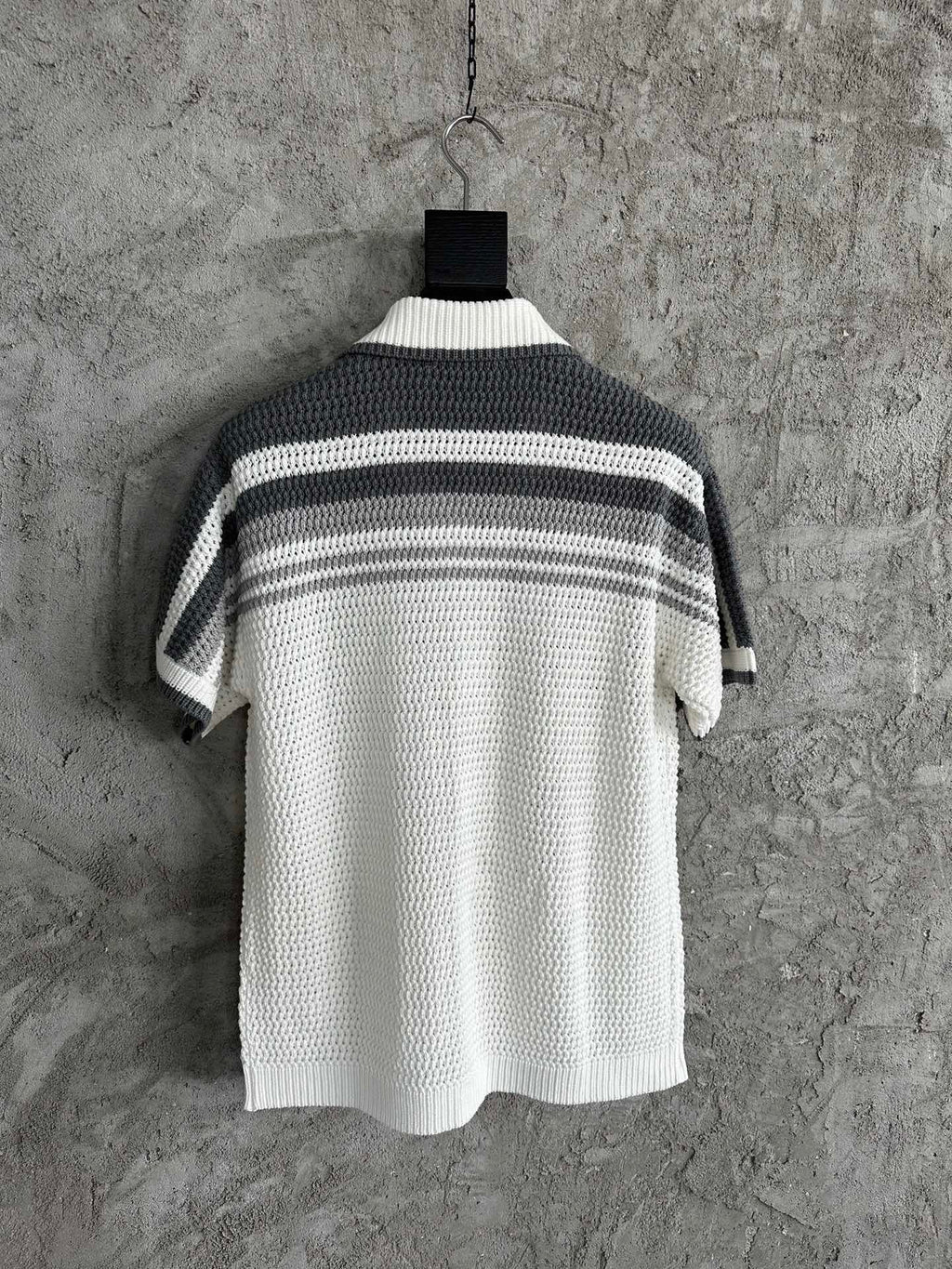 Casa B CHEMISE CROCHETÉ GRIS NARDO