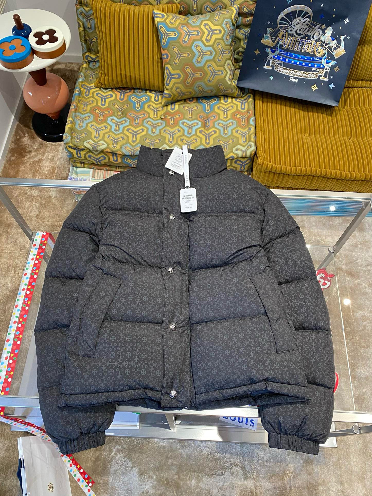 Doudoune chrome black