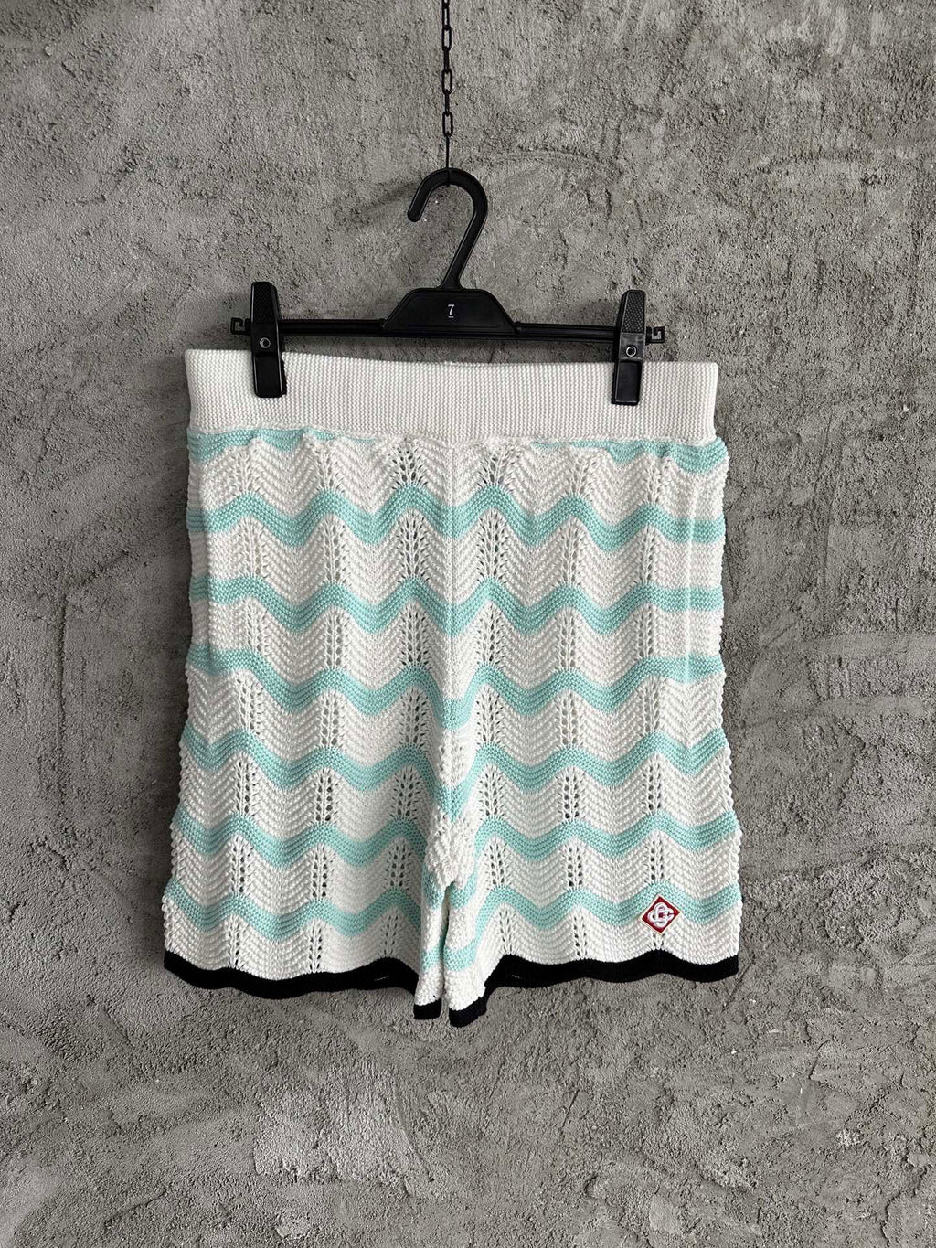 Casa B SHORT COTON CROCHETÉ GRADIENT WAVE