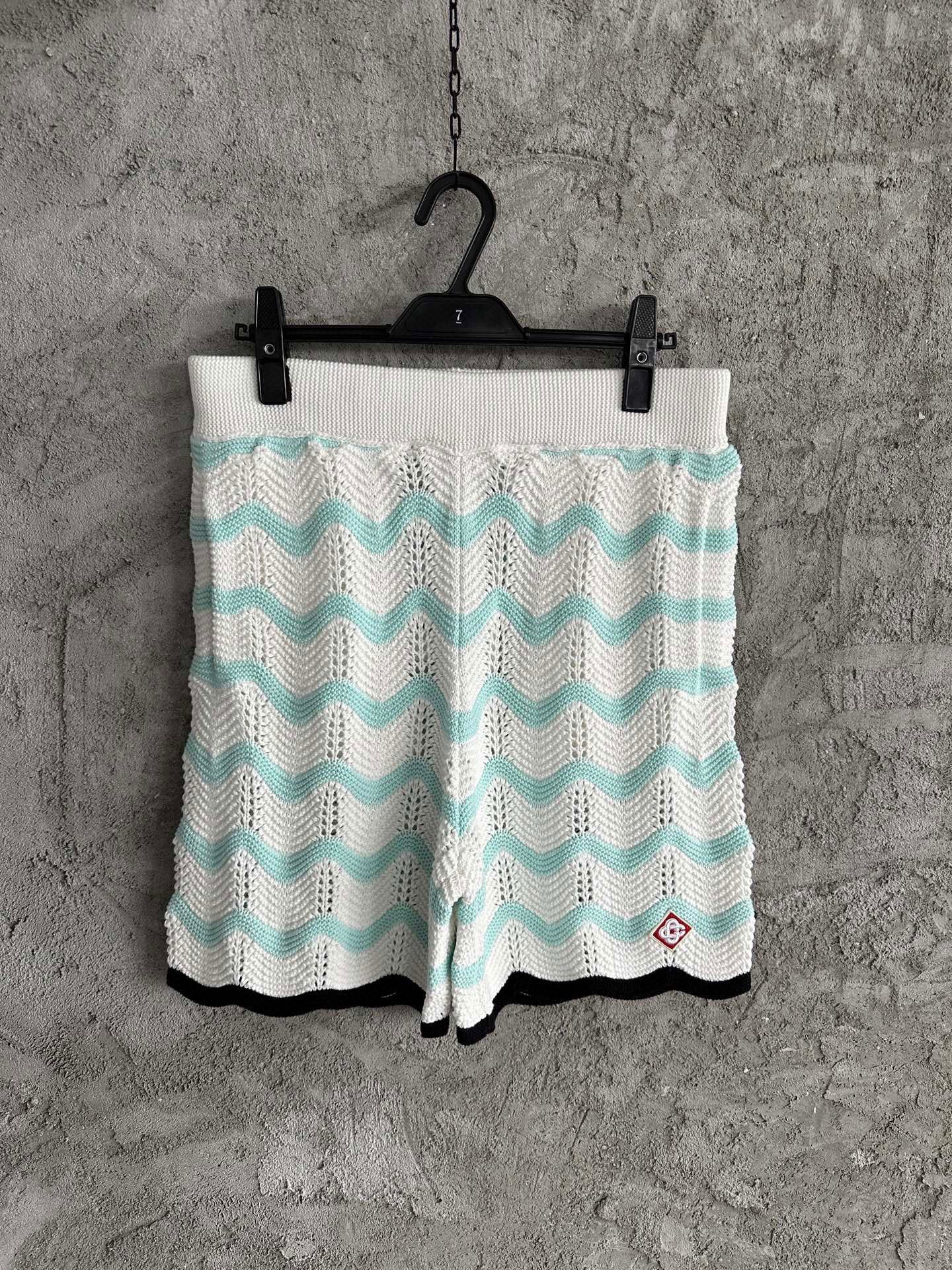 Casa B SHORT COTON CROCHETÉ GRADIENT WAVE