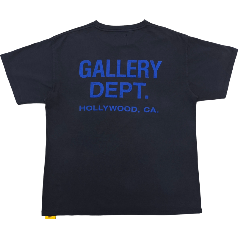 T shirt Gallery blue / black basique