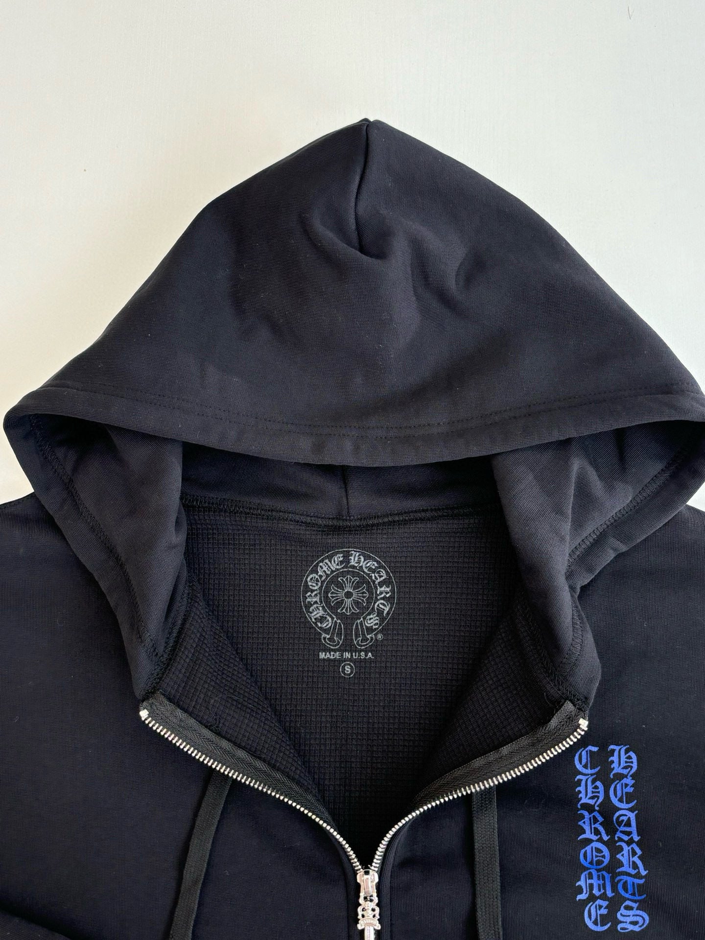 Veste chromé Noir & bleu