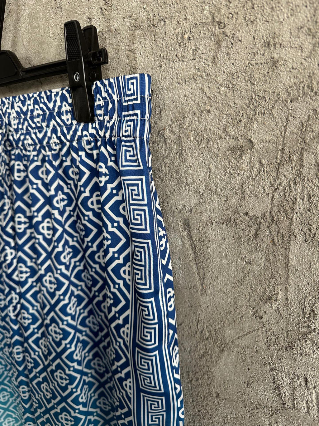 Casa B - Pantalons en soie Jacquard Gradient