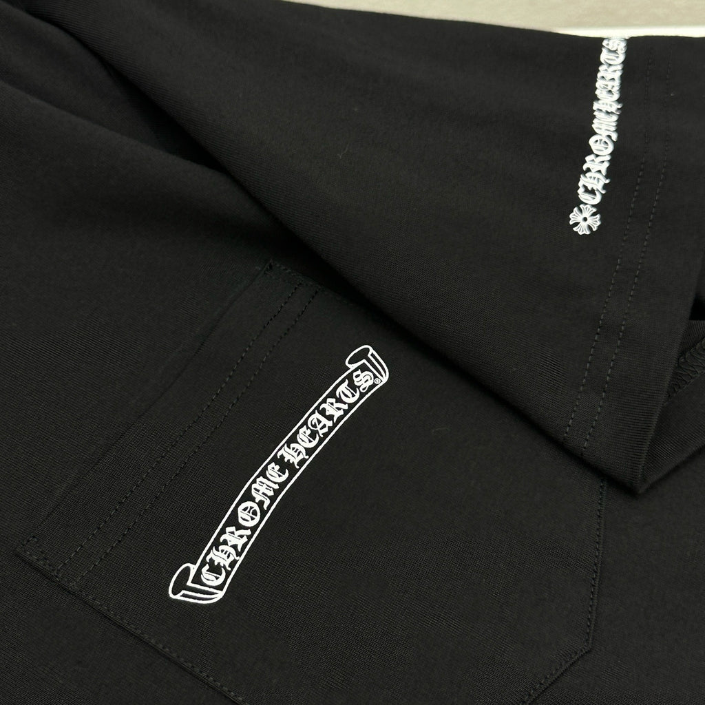 T shirt chrome Black and White