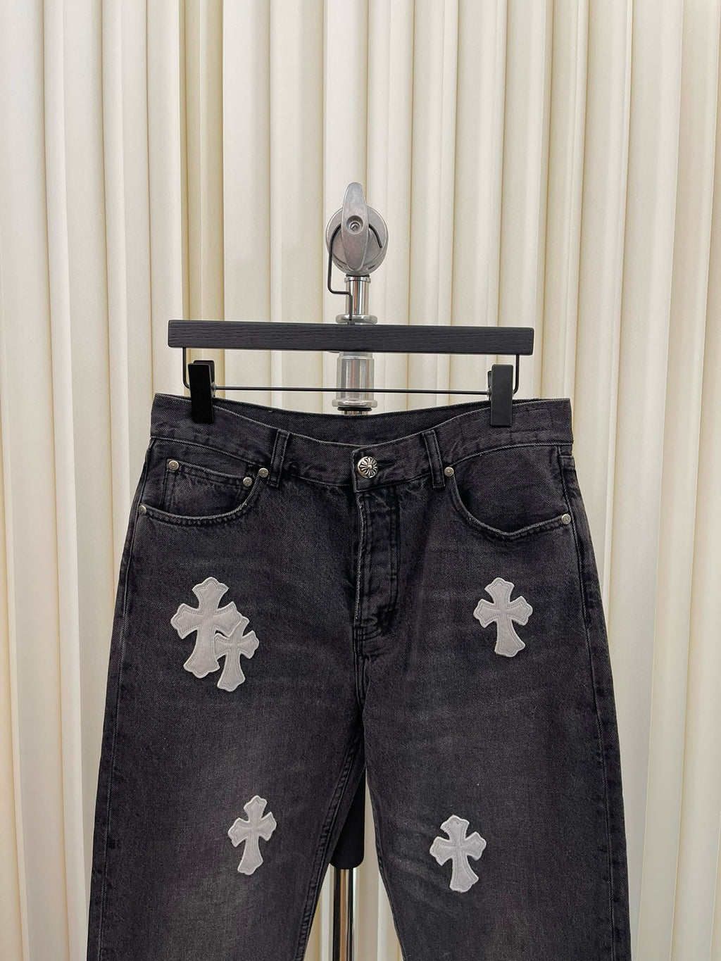 Jean Chrome noir / grey croix