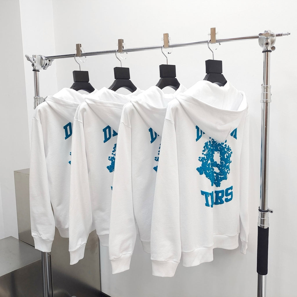 Gilet zippé D.tears White / Blue