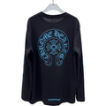 T shirt  Chrome Black Montaigne / BLUE long sleeve
