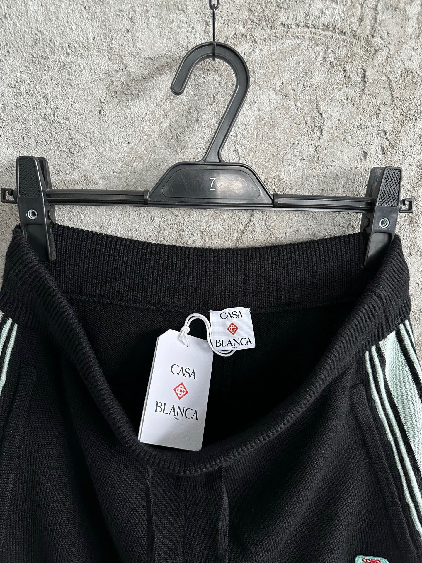 Pantalon Casa B Relaxé en laine Mérinos