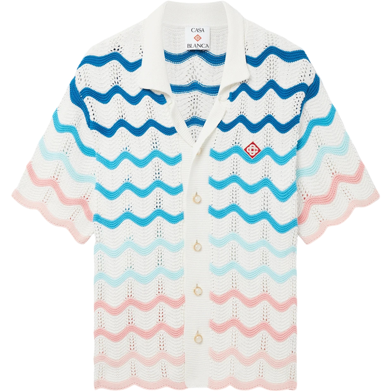 Casa B - Chemise Gradient Waves Miami