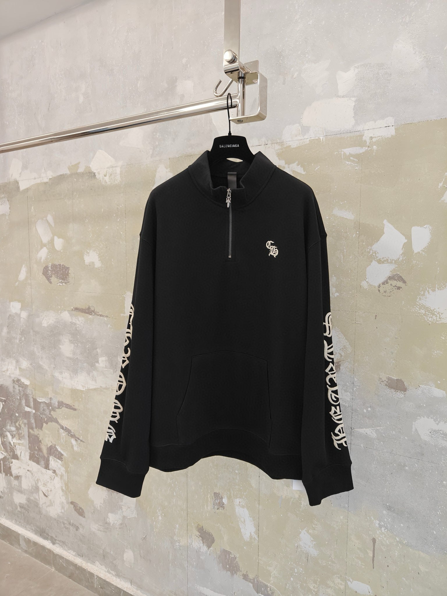 Sweat Zippé chrome black