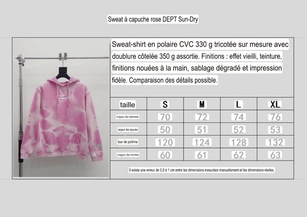 Sweat capuche rose Gallery