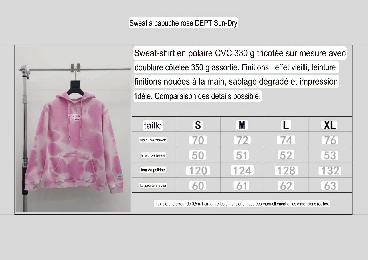 Sweat capuche rose Gallery
