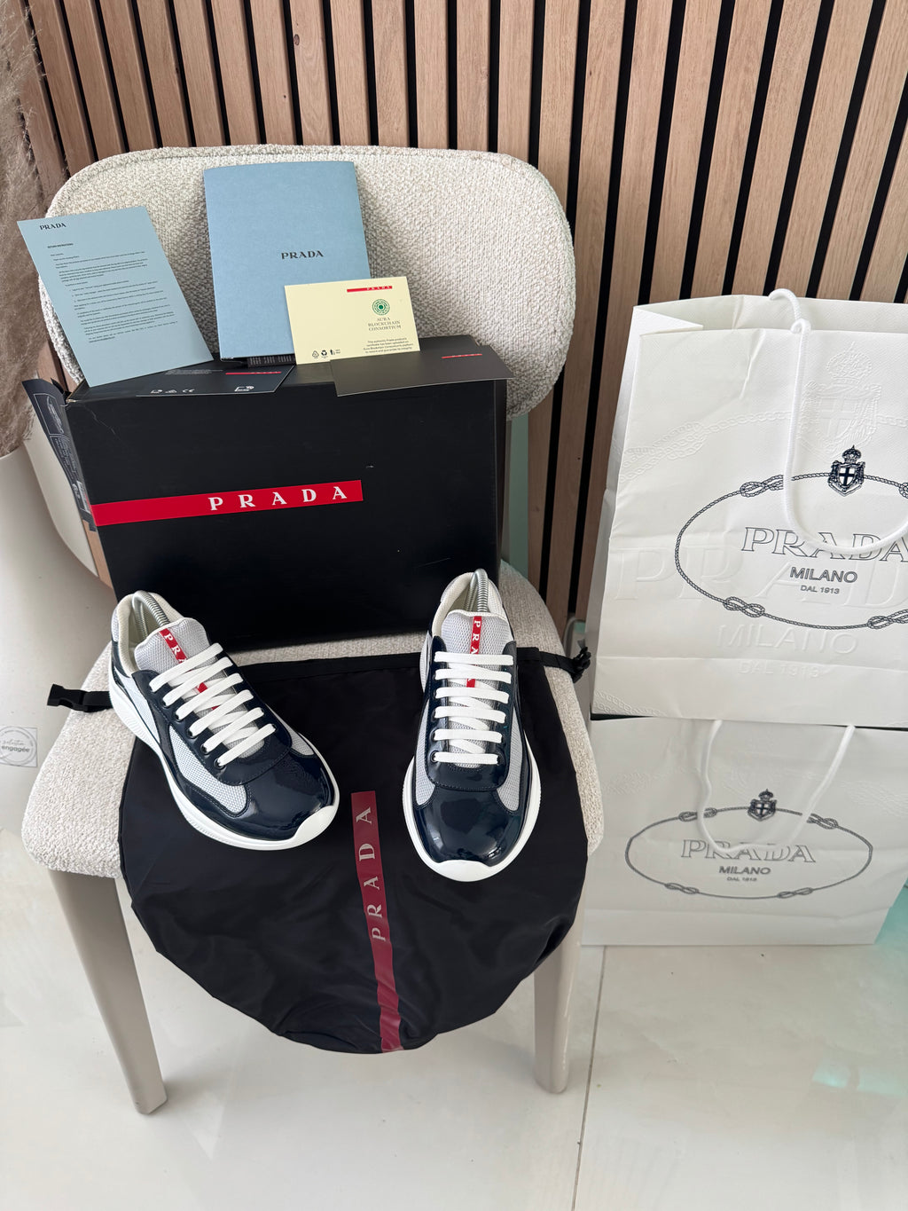 Sneakers america S Cup bleu nuit  V3S