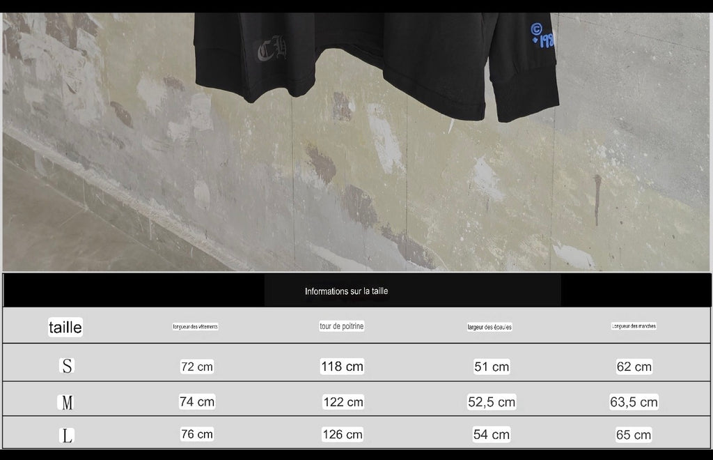 T shirt Longue sleeve Black and Blue