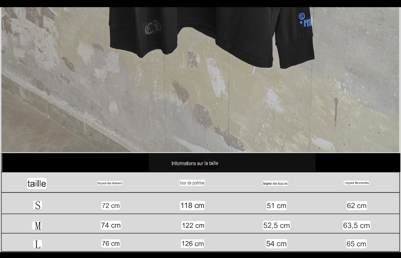 T shirt Longue sleeve Black and Blue