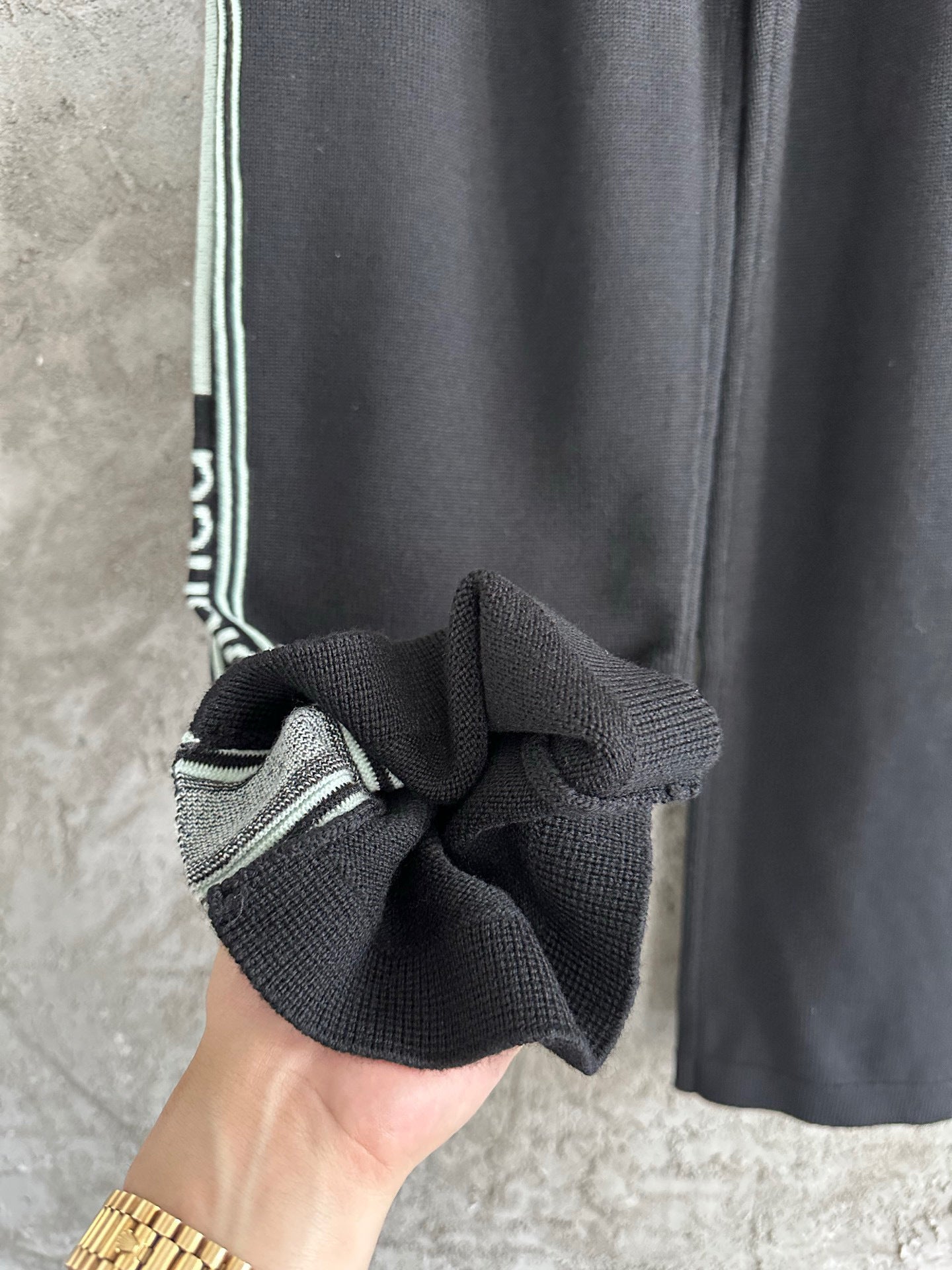 Pantalon Casa B Relaxé en laine Mérinos