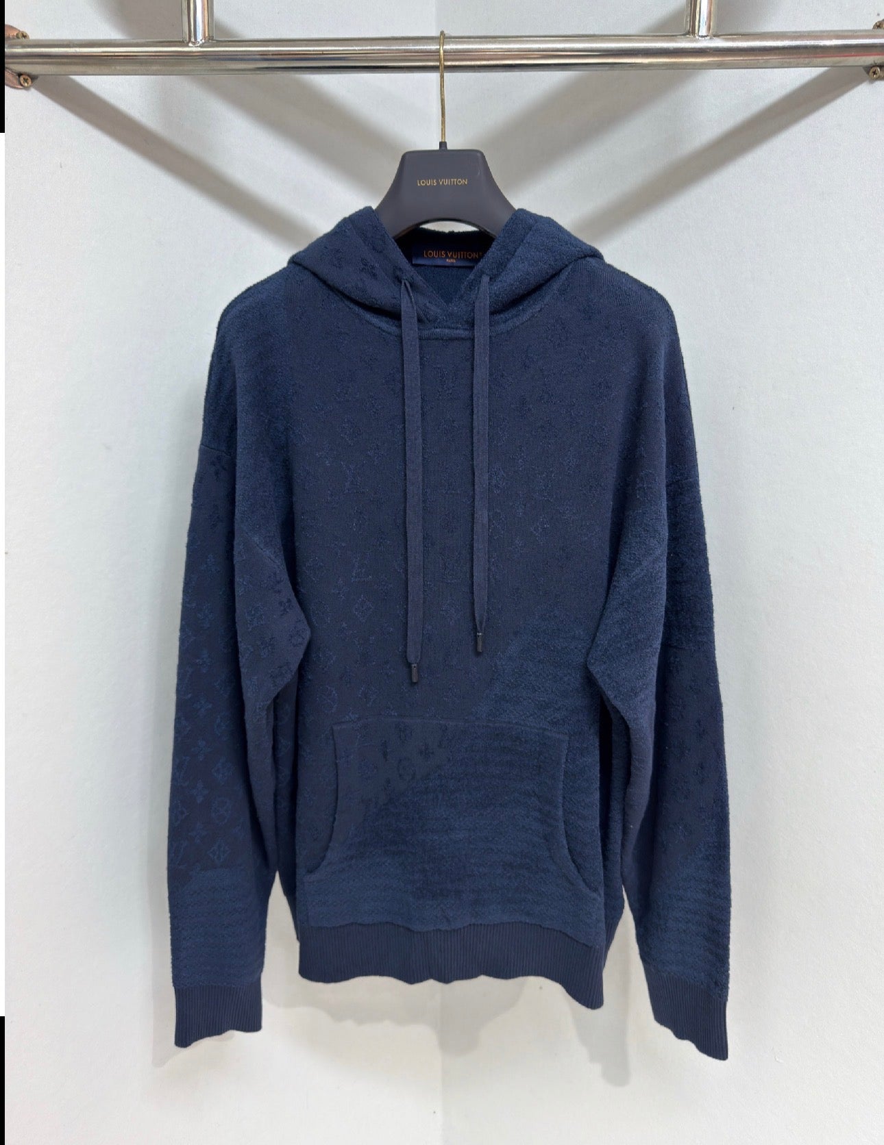 Sweat Lv jacquard mono bleu nuit 10/10