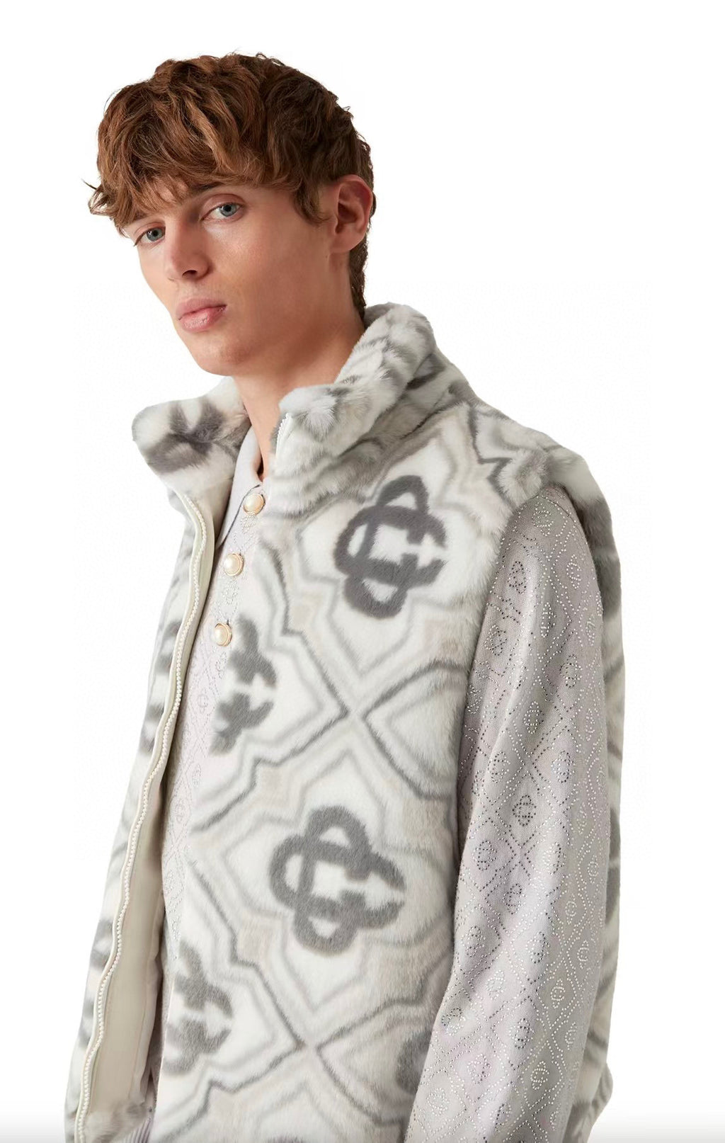 Gilet sans manche Monogram Casa