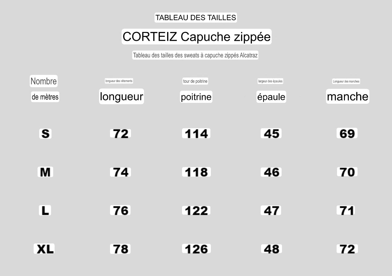 Ensemble cort’z Capuche zippé