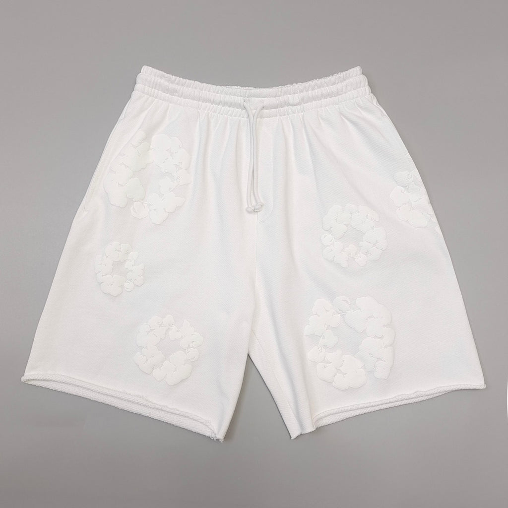 Short Denim.Trs coton entièrement Blanco