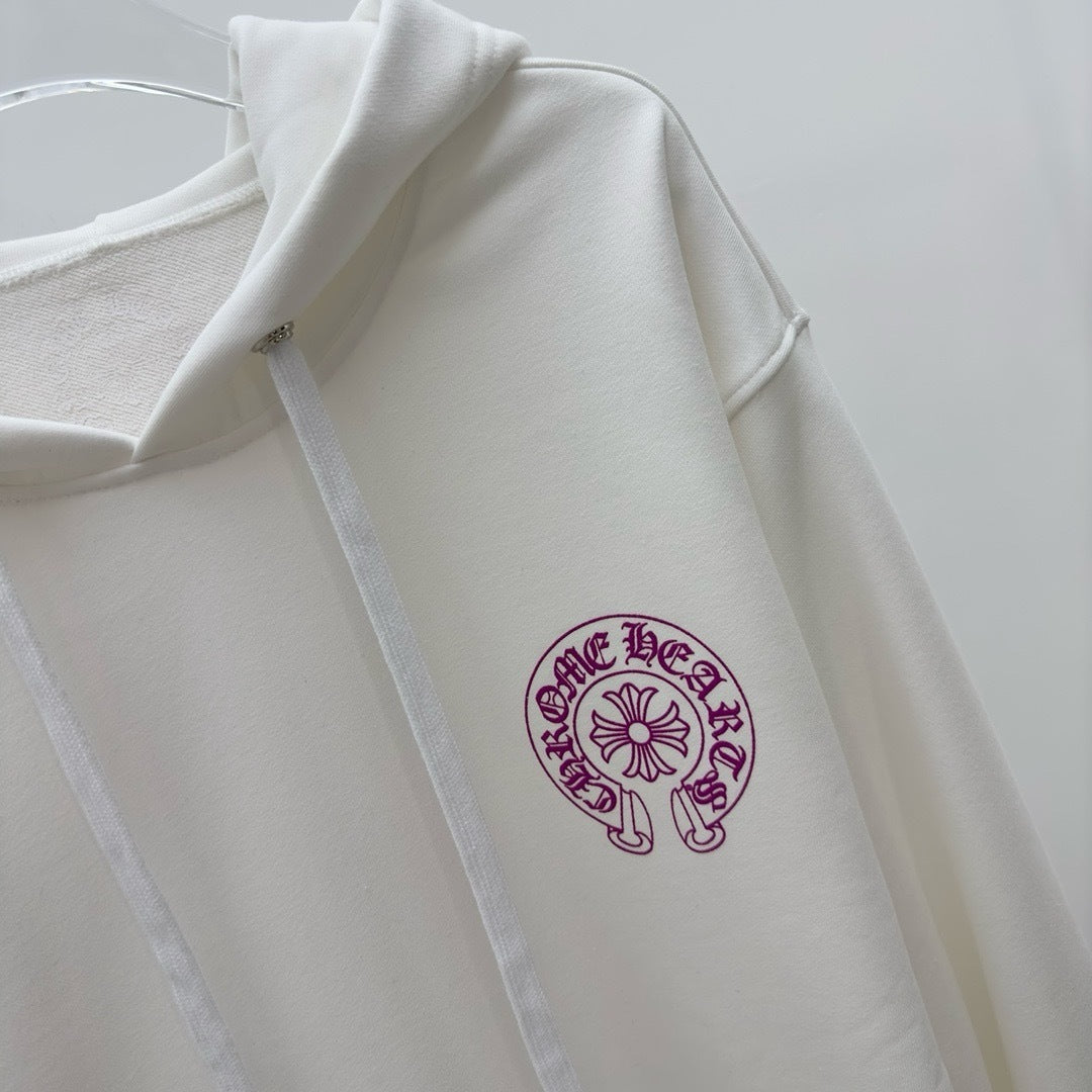 Sweat chrome rose / blanc