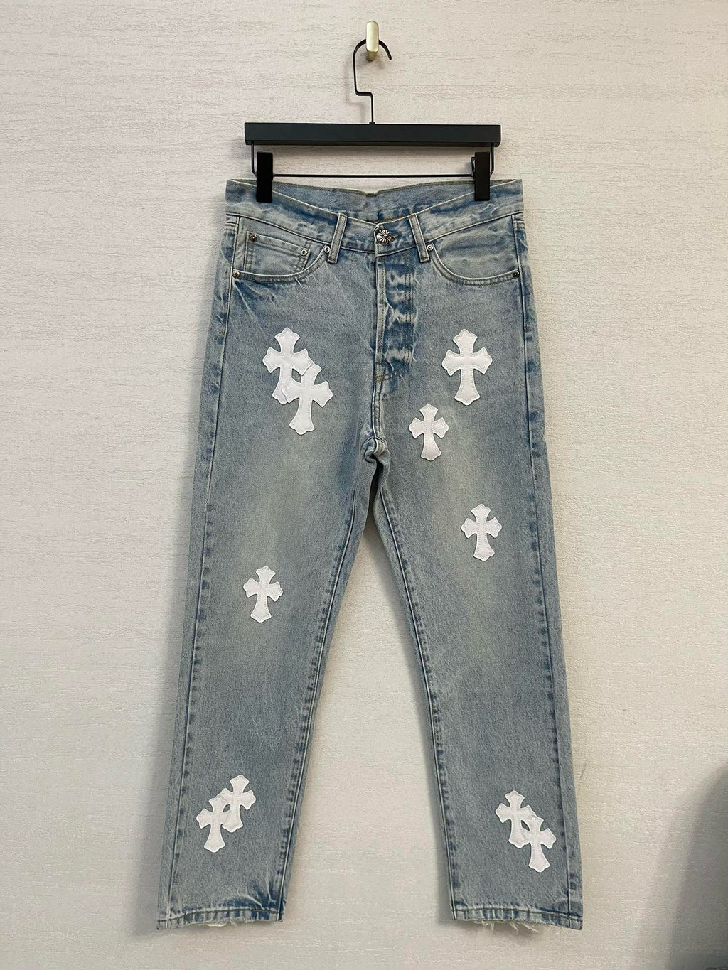 Jean Chrome Denim Blue  & White