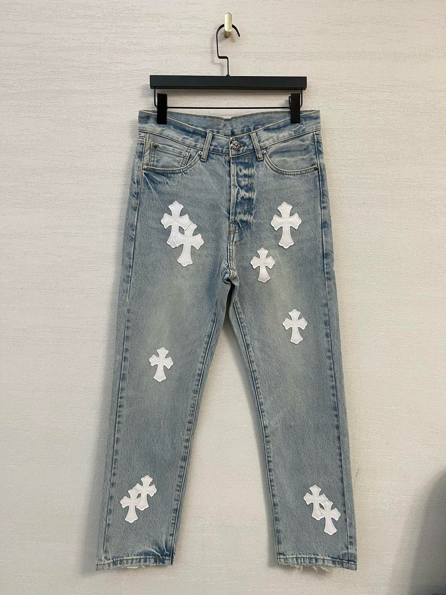 Jean Chrome Denim Blue  & White