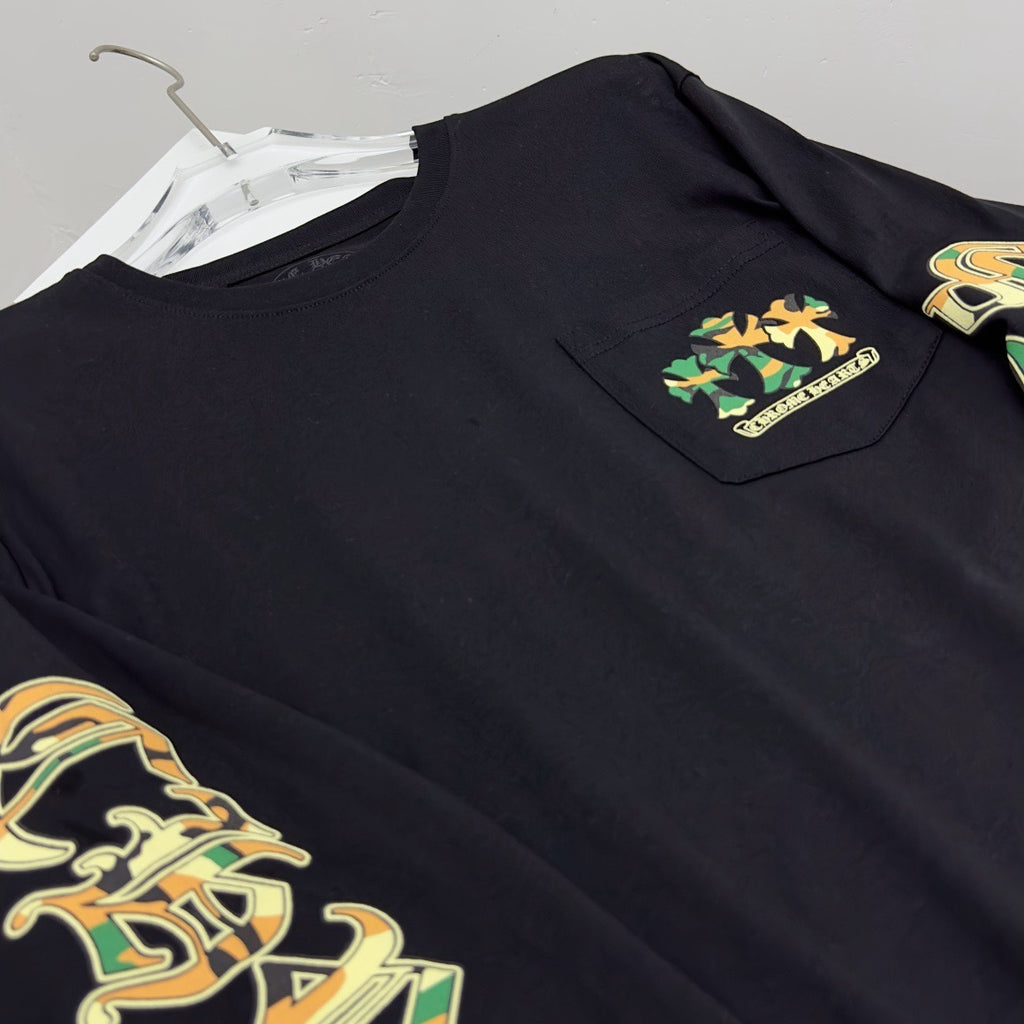 T shirt  Chrome black  fer military long sleeve