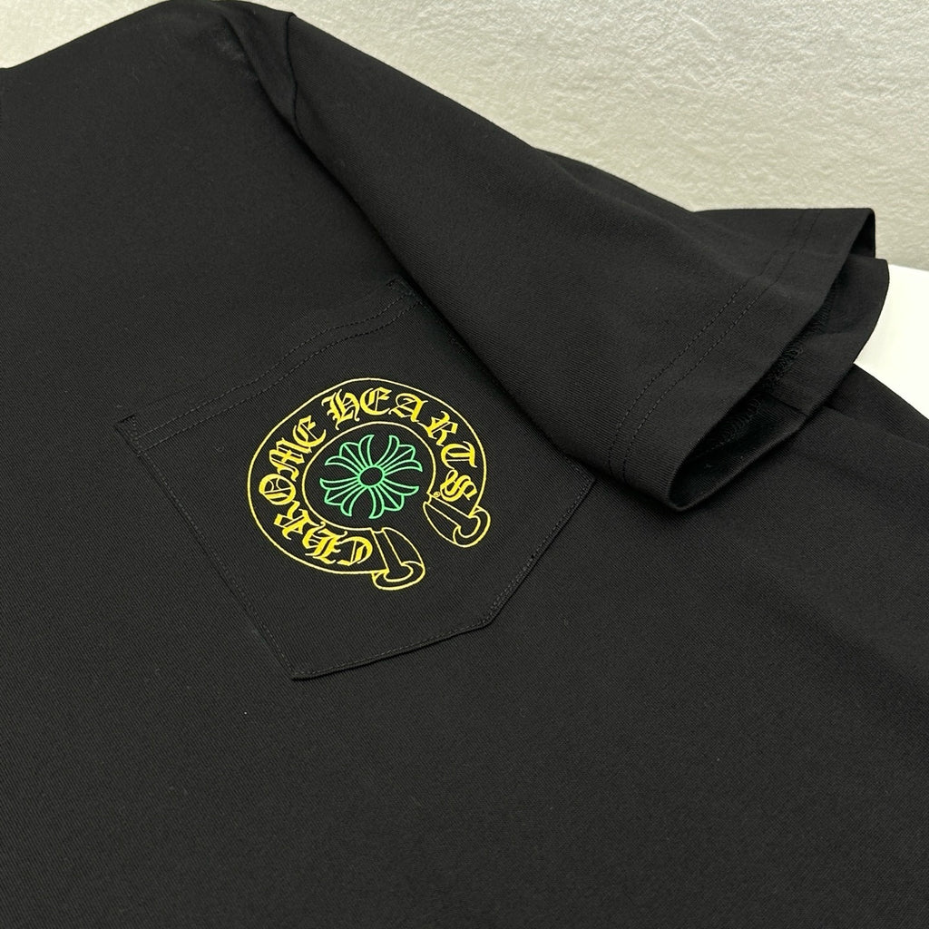 T shirt chrome green / yellow